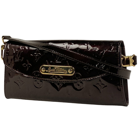 Louis Vuitton Sunset Boulevard Clutch Bag Bag Vernis Amarante Purple Bordeaux - Picture 1 of 6
